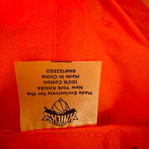 NBA New York Knicks Basketball Hat Strapback Foot Locker Baseball Cap Orange NEW - Picture 5 of 8